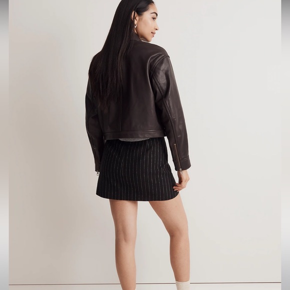Madewell Wool-Blend Mini Skirt Size 4 NWT - Picture 4 of 10